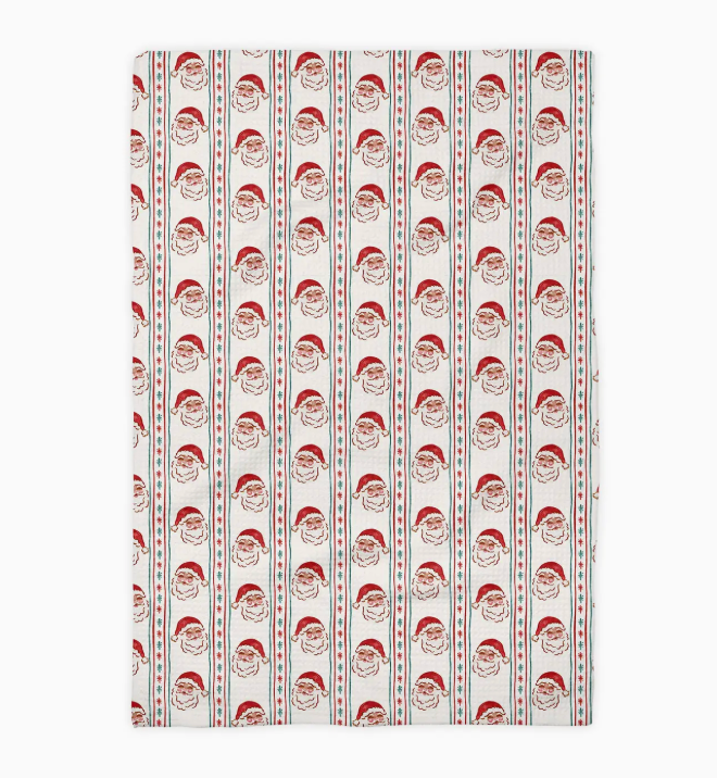 SANTA CLAUS CHRISTMAS KITCHEN TOWEL