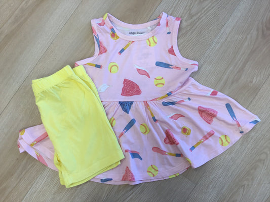 Softball Bike Short Set