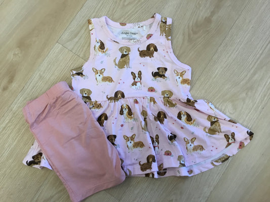 Dogs Bike Short Set