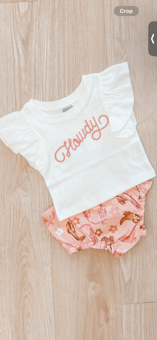 Howdy ruffle set