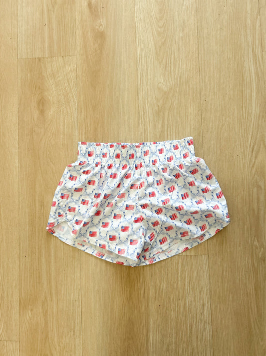 America print shorts