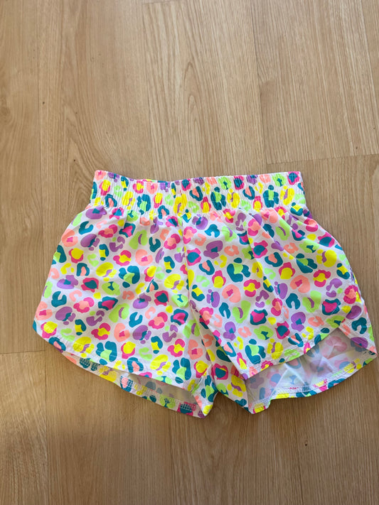 Neon leopard shorts