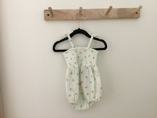 Cherry Stripped Romper