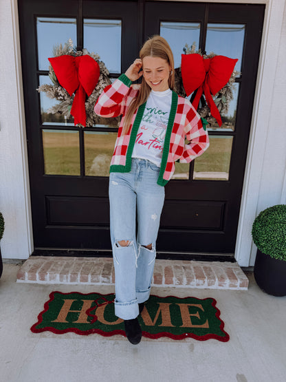 MERRY COLOR BLOCK CARDIGAN