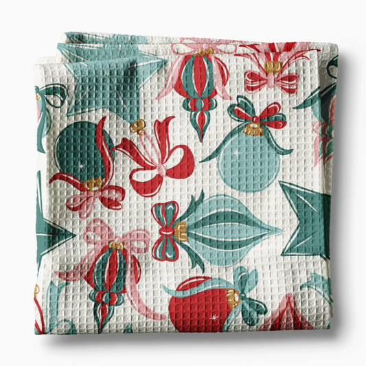CHRISTMAS ORNAMENT KITCHEN TOWEL