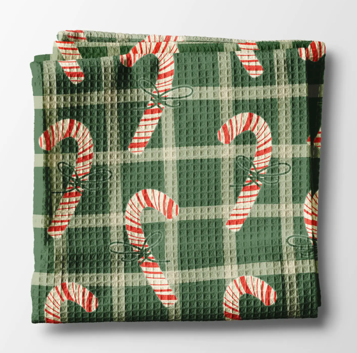 CANDY CANE CHRISTMAS KITCHEN TOWEL