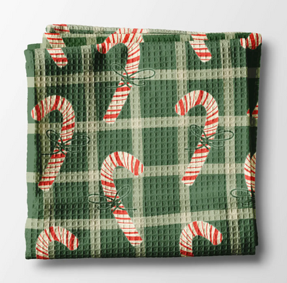 CANDY CANE CHRISTMAS KITCHEN TOWEL