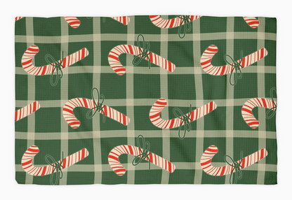 CANDY CANE CHRISTMAS KITCHEN TOWEL