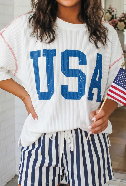 USA WAFFLE TEE
