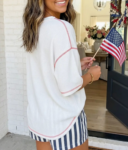 USA WAFFLE TEE