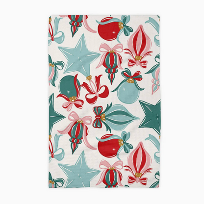 CHRISTMAS ORNAMENT KITCHEN TOWEL